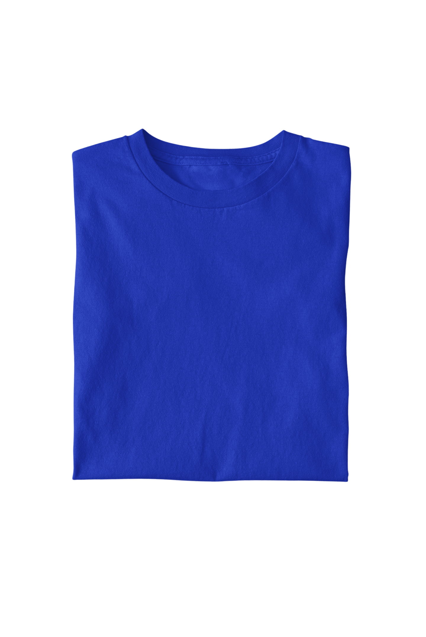 Solid Blue Regular Men's Cotton T-shirt