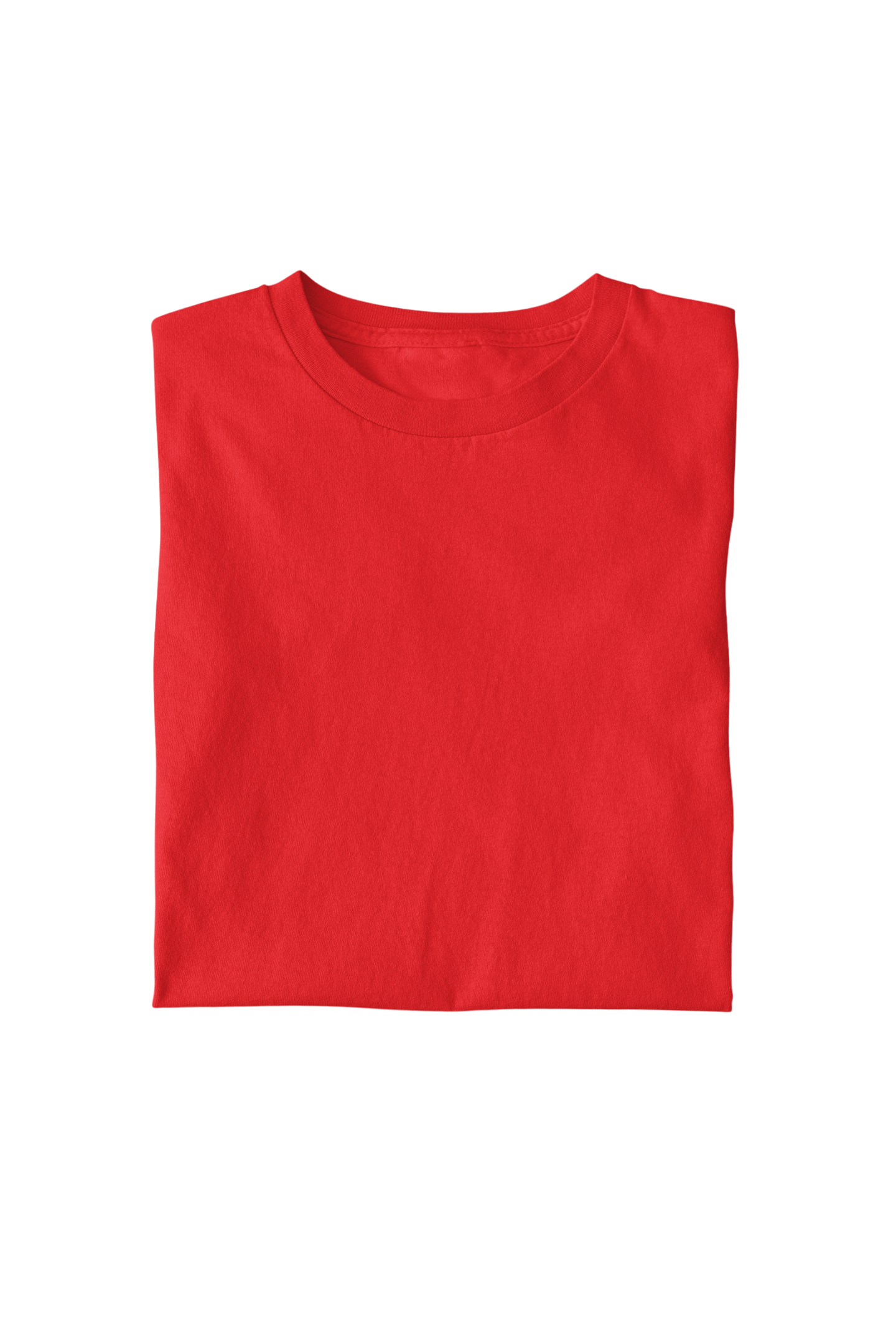 Solid Red Regular Men's Cotton T-shirt