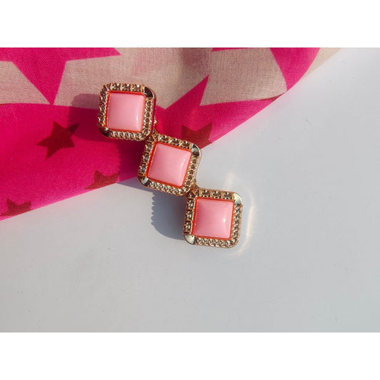 Square Pink Clip - Clori