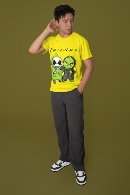 Friends Men's Cotton T-shirt - Comfortable Regular Fit Graphic Tee for Fans