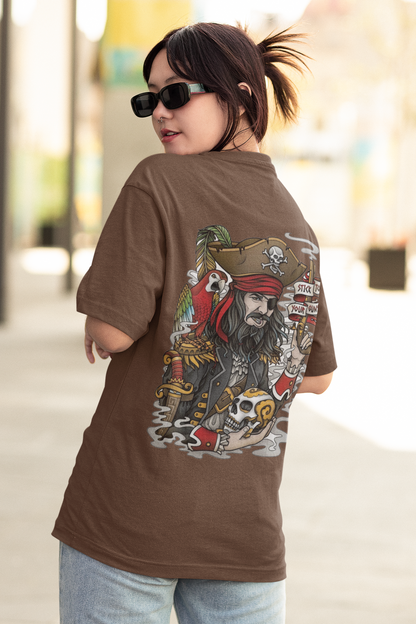 Pirates of the Caribbean Oversized Women's Cotton T-shirt