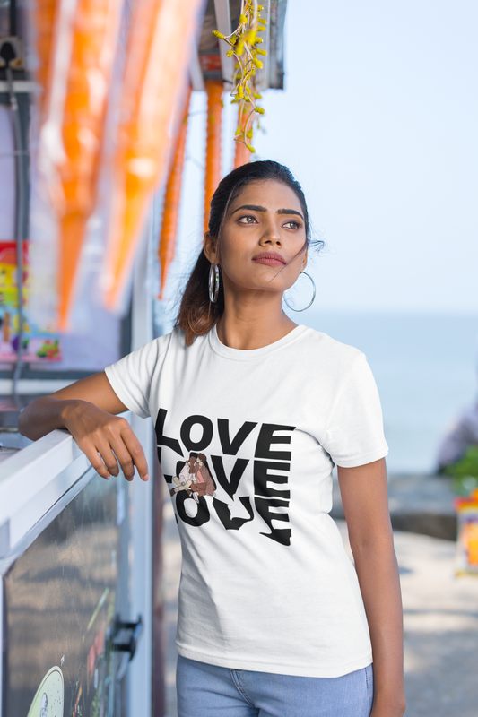 Love Women's Regular Cotton T-Shirt