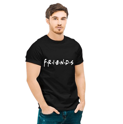 FRIENDS Graphic Print Men’s T-Shirt – Pop Culture Cotton Casual Tee