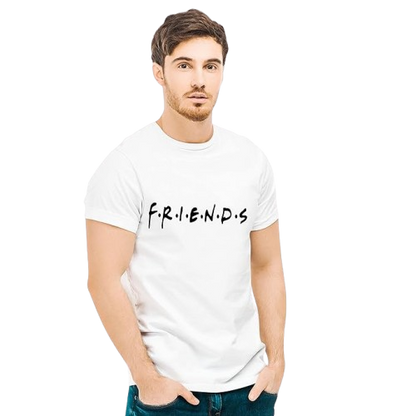 FRIENDS Graphic Print Men’s T-Shirt – Pop Culture Cotton Casual Tee
