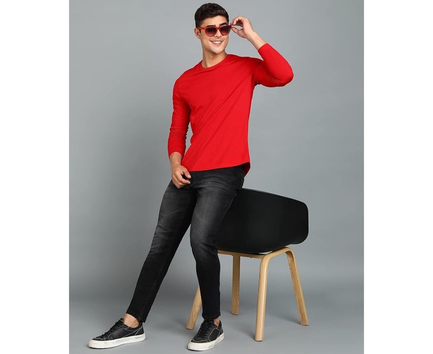 Mustard Yellow Full Sleeve Men’s T-Shirt – Premium Cotton Casual Wear