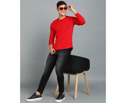 Mustard Yellow Full Sleeve Men’s T-Shirt – Premium Cotton Casual Wear