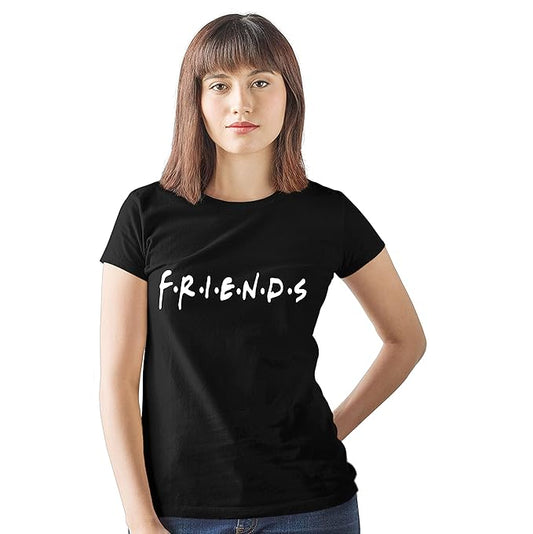 Friends Graphic Printed Cotton T-Shirt