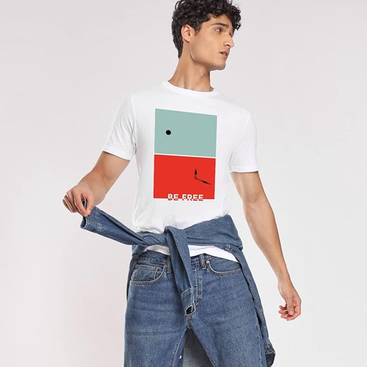 Be Free Graphic Printed T-Shirt
