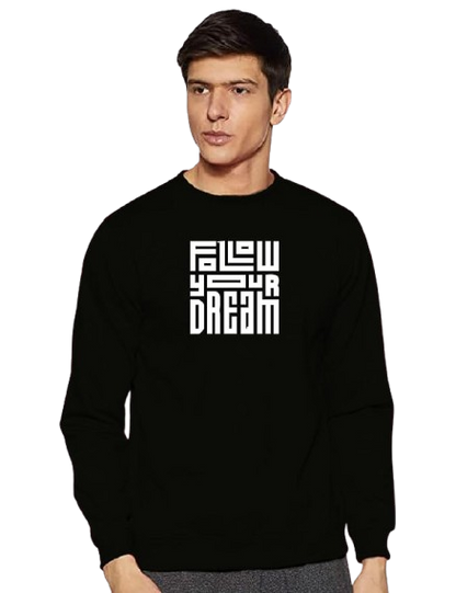 Follow Your Dream Graphic Print Men’s T-Shirt – Motivational Cotton Casual Tee
