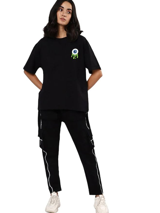 Drip Eye Minimal Black T-Shirt