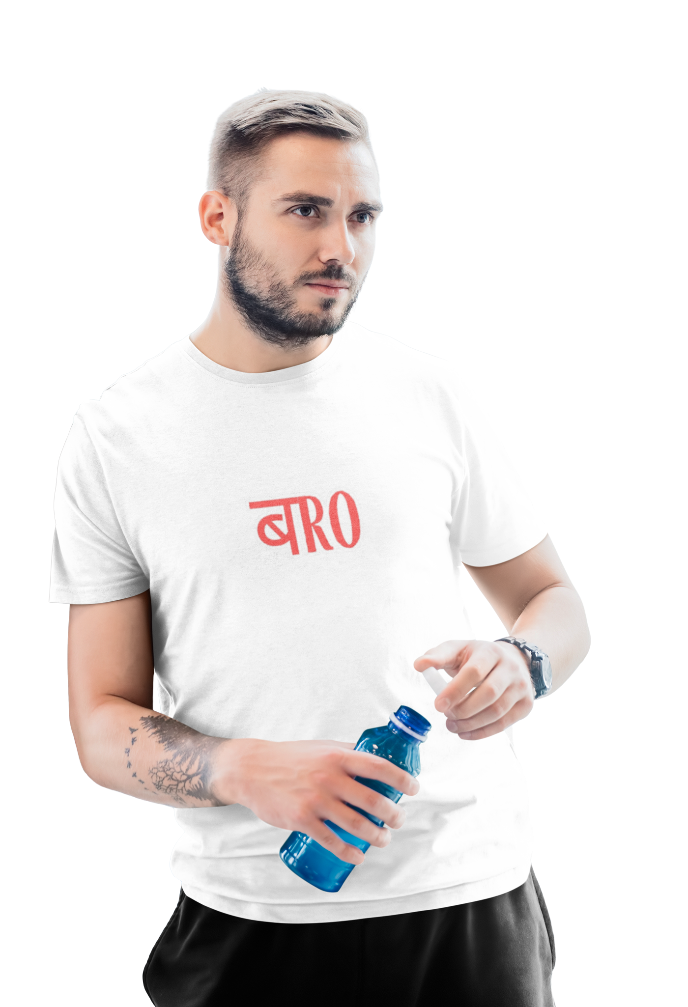 Bro Men’s Graphic Printed Black T-Shirt | Trendy Casual Wear