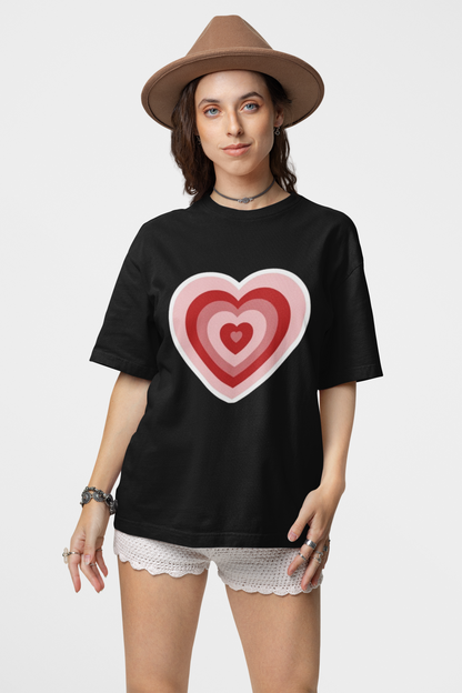 Layered Heart Love Graphic T-Shirt