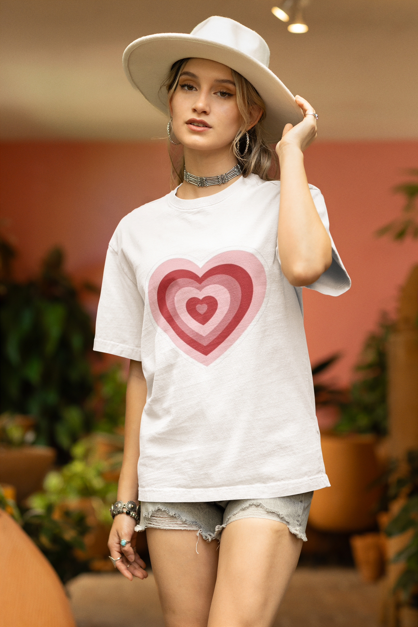Layered Heart Love Graphic T-Shirt