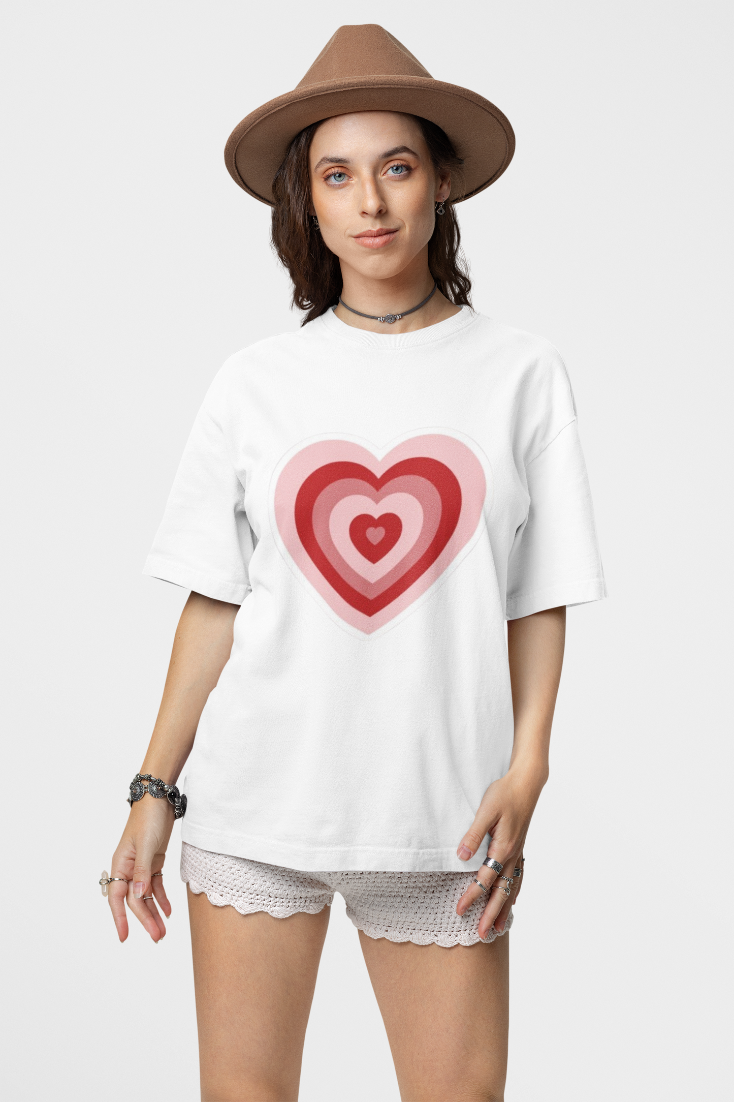Layered Heart Love Graphic T-Shirt