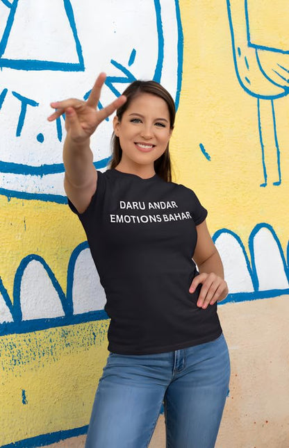 Daru Andar Emotions Bahar Graphic Tee