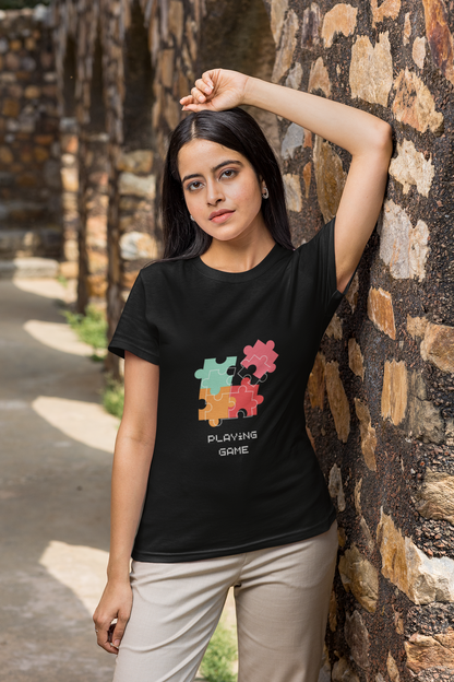 Puzzle Play "Playing Game" Graphic T-Shirt