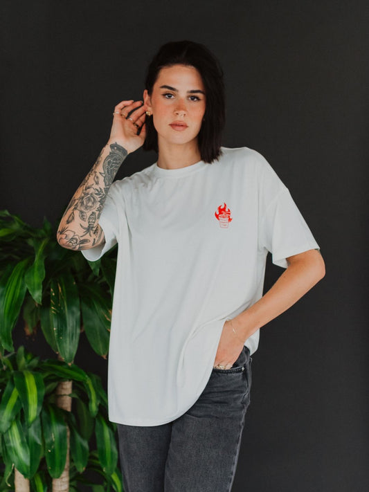 "Too Hot to Handle" Noodle Cup Graphic T-Shirt
