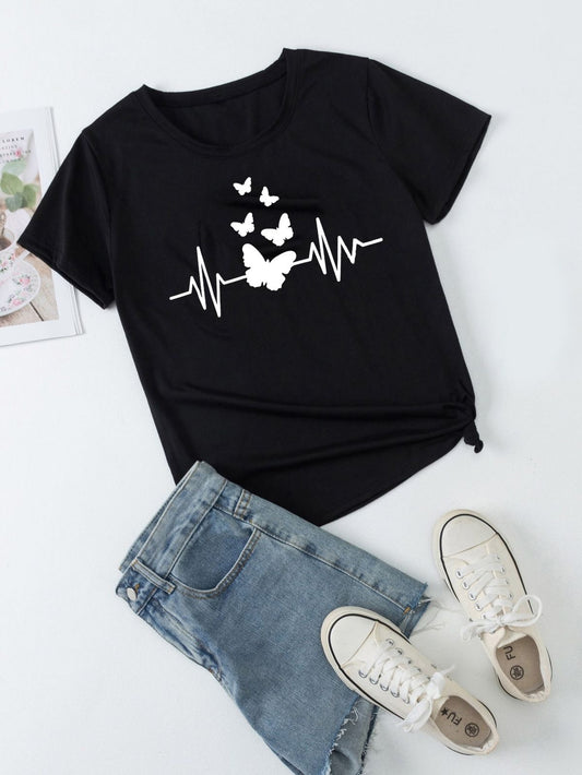 Butterfly Printed T-Shirt – Soft, Stylish & Symbolic of Freedom