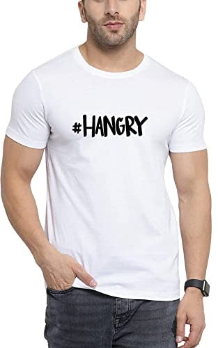 Hangry Printed T-Shirt – Minimalist Humor for Everyday Mood Swings