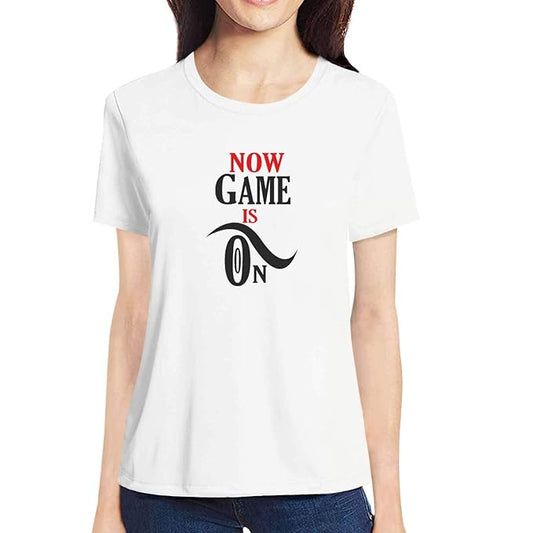 Now Game is On Graphic Printed Black T-Shirt