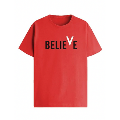 Believe Printed Unisex T-Shirt – Motivational & Minimalist Design