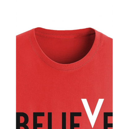 Believe Printed Unisex T-Shirt – Motivational & Minimalist Design