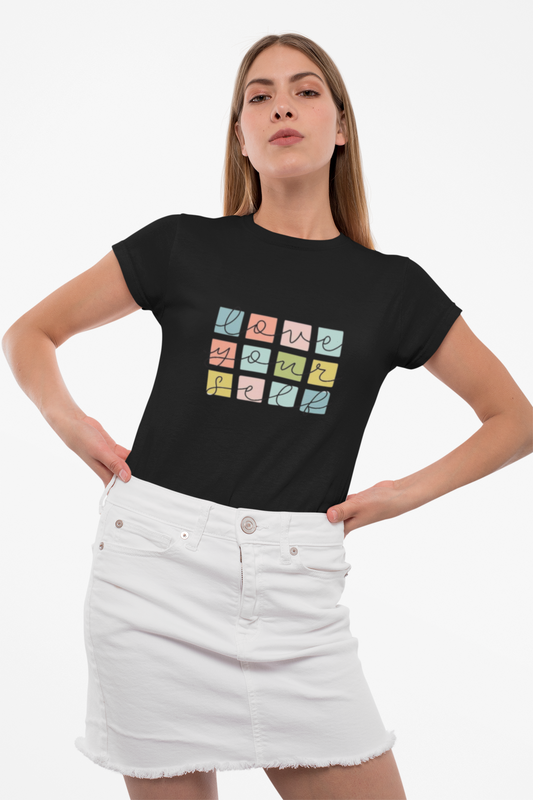 Love Yourself Printed T-Shirt – Empowering Self-Love Statement Tee
