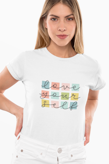 Love Yourself Printed T-Shirt – Empowering Self-Love Statement Tee