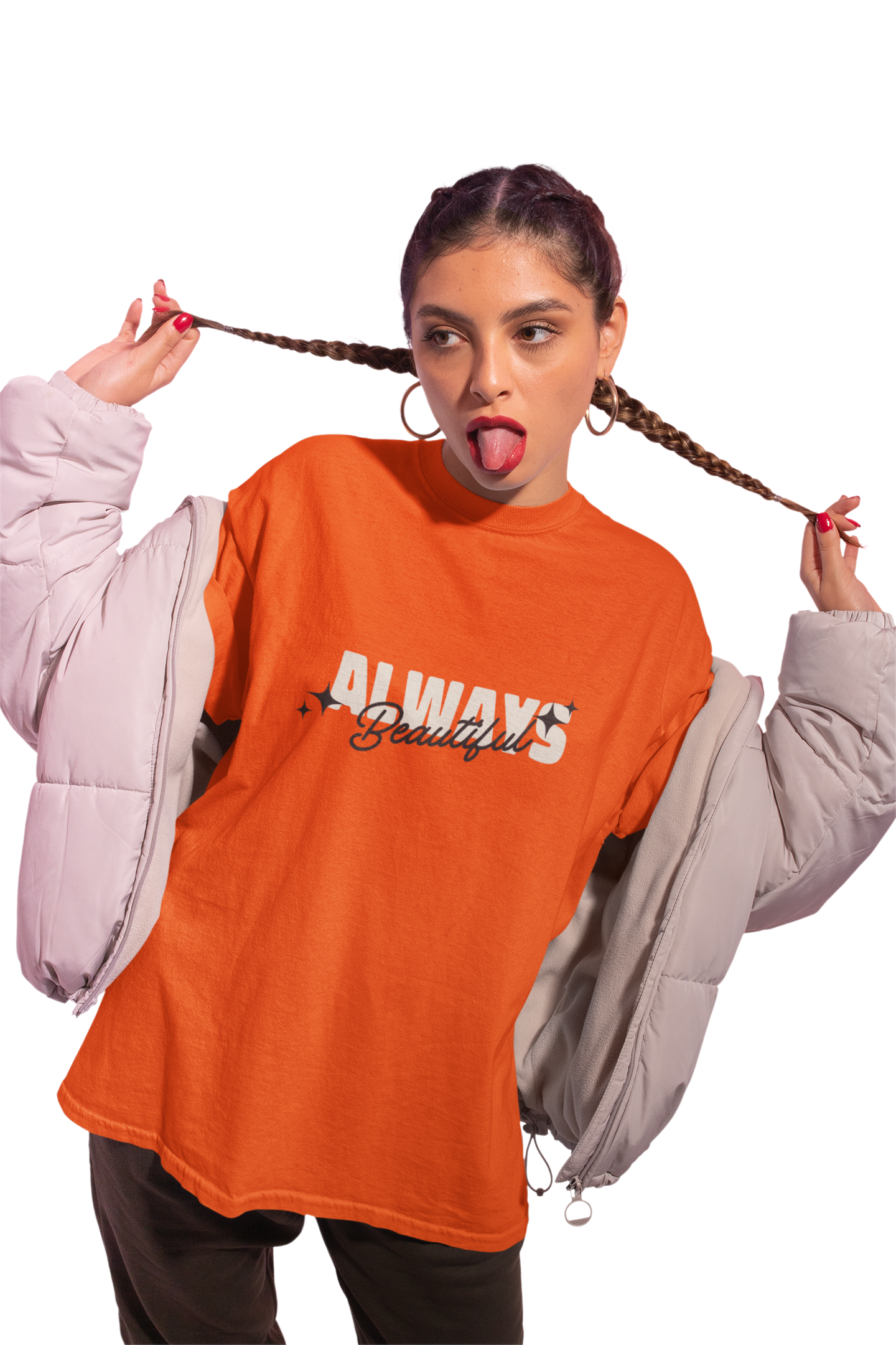 Always Beautiful Royal Blue Oversized T-Shirt