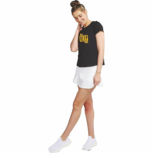 Just Keep Going Black Graphic T-Shirt