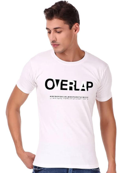 PD Clori Men's "Overlap" Abstract Graphic Printed T-Shirt – Black | Minimal Streetwear Style