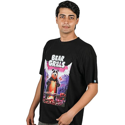 PD Clori Men's "Bear Grylls Inspired" Survival T-Shirt – Adventure & Outdoor Graphic Tee