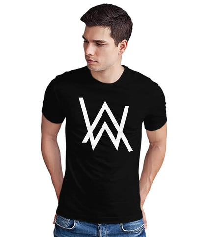 PD Clori Men's Alan Walker Logo T-Shirt – Black | Music Artist Tee | EDM Fanwear