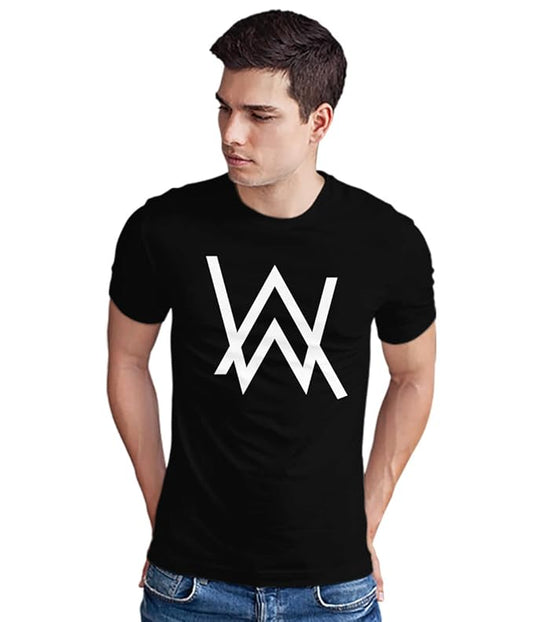 PD Clori Men's Alan Walker Logo T-Shirt – Black | Music Artist Tee | EDM Fanwear