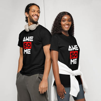 "AWESOME" Typography Graphic T-Shirt – Creative Bold Design