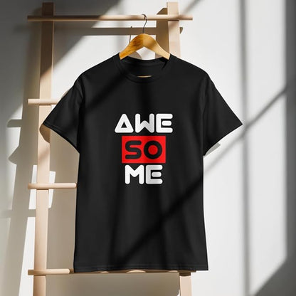 "AWESOME" Typography Graphic T-Shirt – Creative Bold Design