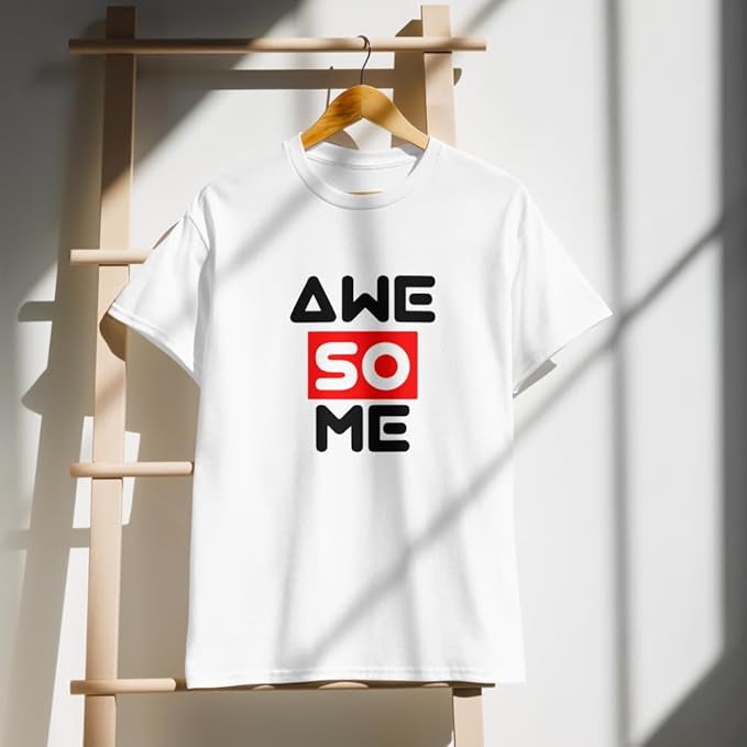 "AWESOME" Typography Graphic T-Shirt – Creative Bold Design