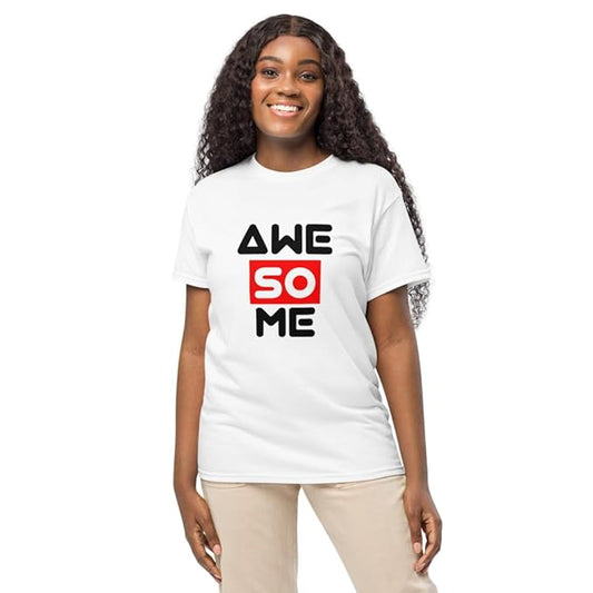 "AWESOME" Typography Graphic T-Shirt – Creative Bold Design