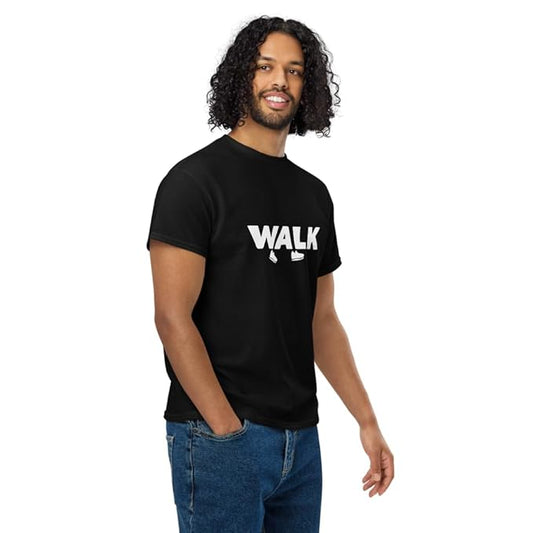 "WALK" Minimal Sneaker Graphic T-Shirt