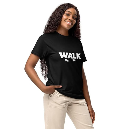 "WALK" Minimal Sneaker Graphic T-Shirt