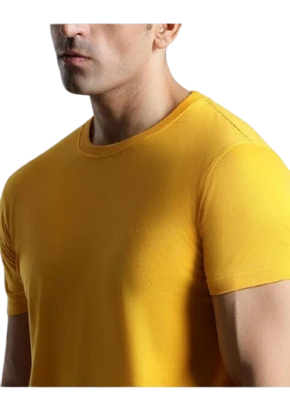 Never Too Late – Graphic Yellow T-Shirt