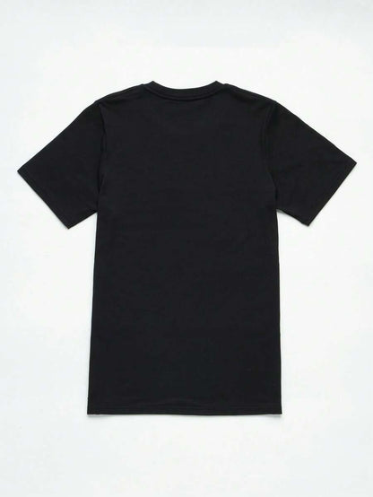 Black Graphic Printed T-Shirt – “Positive Mind, Vibes, Life” Quote Tee
