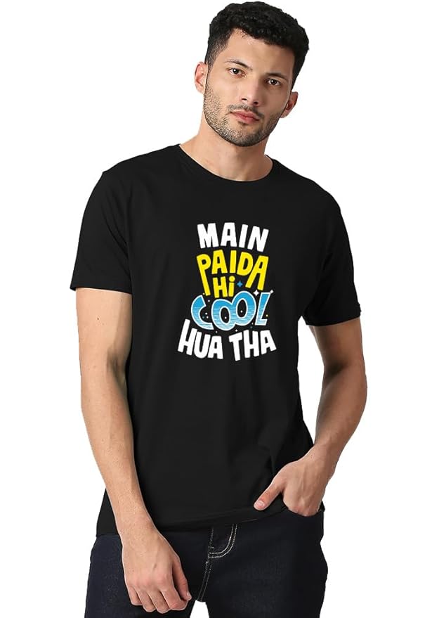 "Main Paida Hi Cool Hua Tha Graphic Printed T-Shirt"