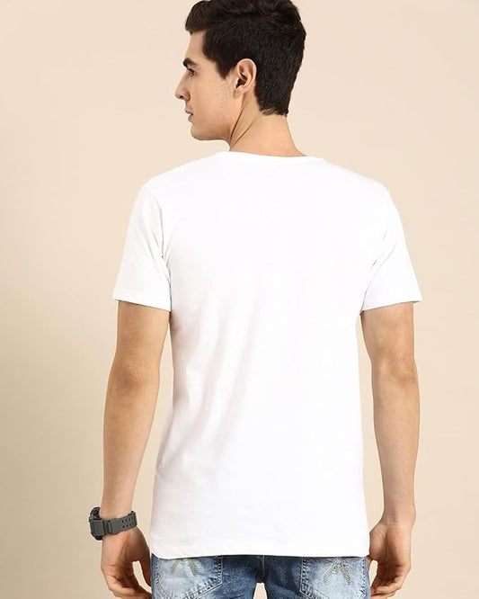 White Graphic T-Shirt – “Laugh with Many, But Don’t Trust Any” Winking Smiley Print