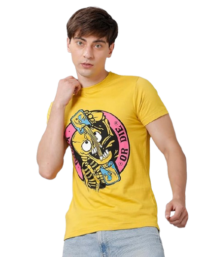 Skull Cards Graphic Print Men’s T-Shirt