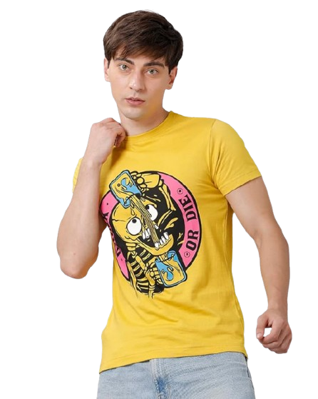 Skull Cards Graphic Print Men’s T-Shirt