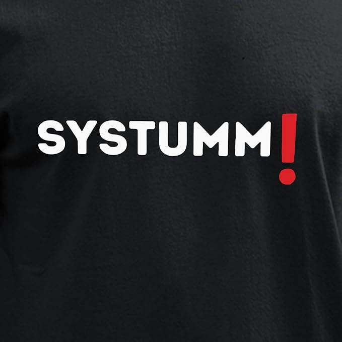Systumm Slang Printed T-Shirt for Men – Black | Streetwear Vibe by PD Clori
