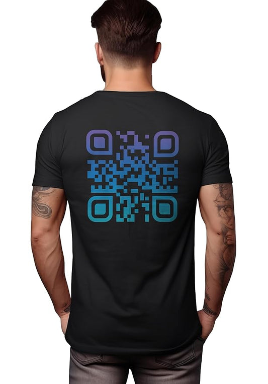 Scan Code Printed T-Shirt – Wear the Code, Share the Message