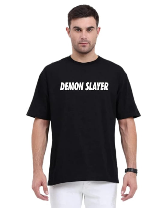Demon Slayer Graphic Printed Black T-Shirt for Men | Anime-Inspired Tee by PD Clori