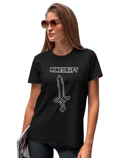 Minecraft Sword Graphic Print Women’s T-Shirt